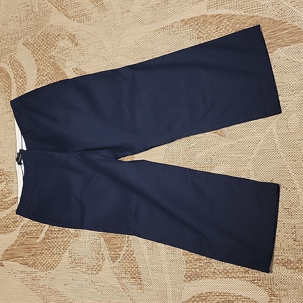 Talbots Chelsea Blue Wide Lag Capris